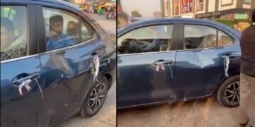 New Maruti Dzire First Accident