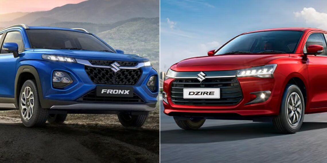 New Maruti Dzire Vs Maruti Fronx Specs Price Features Design Comparison