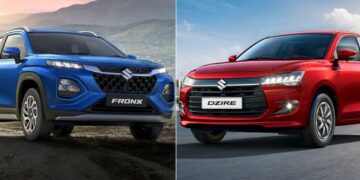 New Maruti Dzire vs Maruti Fronx Specs Price Features Design Comparison