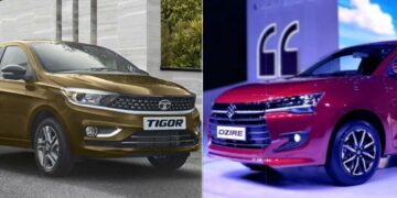 New Maruti Dzire vs Tata Tigor Specs Prices Features Design Comparison