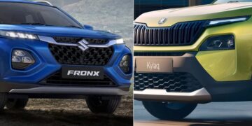 New Skoda Kylaq vs Maruti Fronx Specs Features Design Comparison