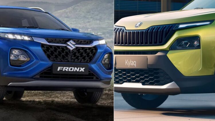 New Skoda Kylaq Vs Maruti Fronx Specs Features Design Comparison