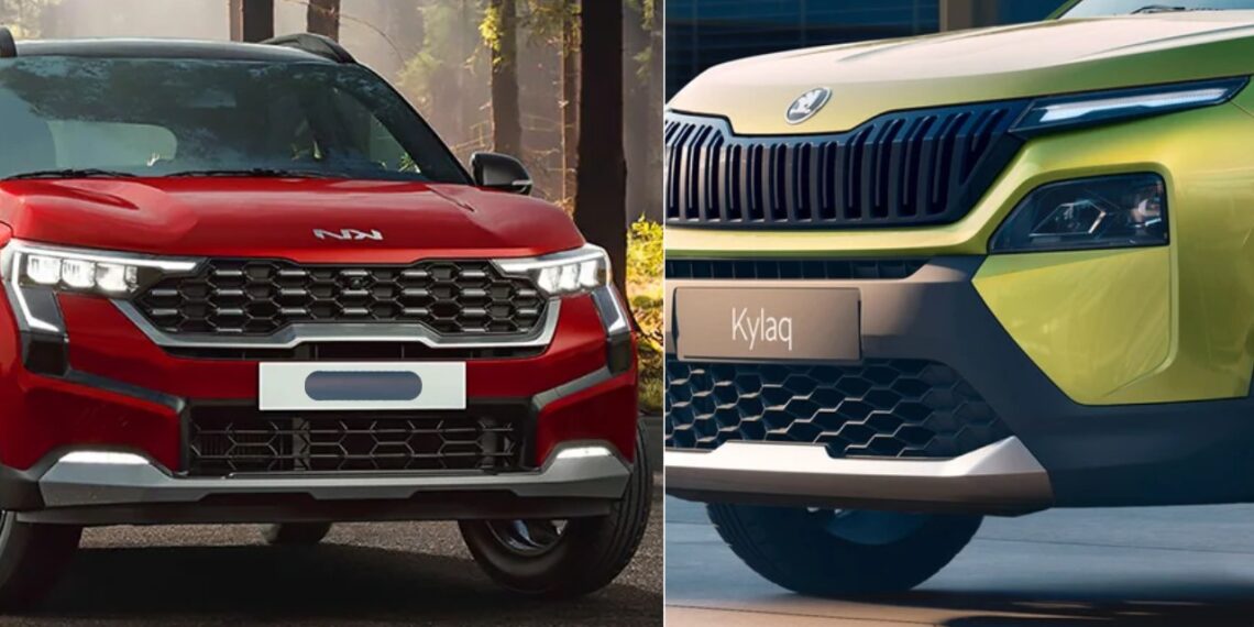 New Skoda Kylaq Vs Kia Sonet Specs Features Design Comparison