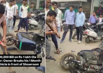 Ola Electric Scooter Owner Breaks his EV After Getting Rs 90,000 Repair Estimate