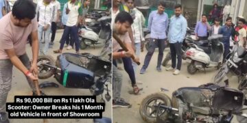 Ola Electric Scooter Owner Breaks his EV After Getting Rs 90,000 Repair Estimate