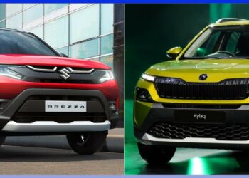 Skoda Kylaq vs Maruti Brezza Specs Features Design Comparison