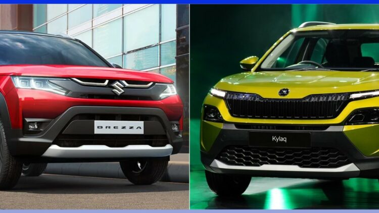 Skoda Kylaq Vs Maruti Brezza Specs Features Design Comparison