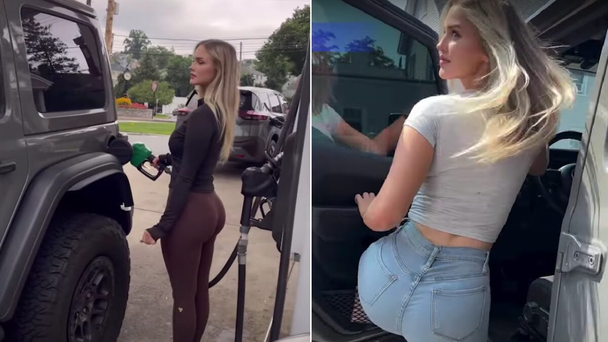 Tana Rain with Her Jeep Wrangler