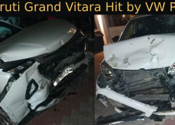 Maruti Grand Vitara Hit by VW Polo