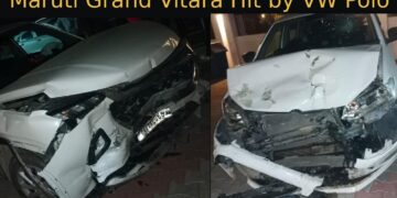 Maruti Grand Vitara Hit by Vw Polo