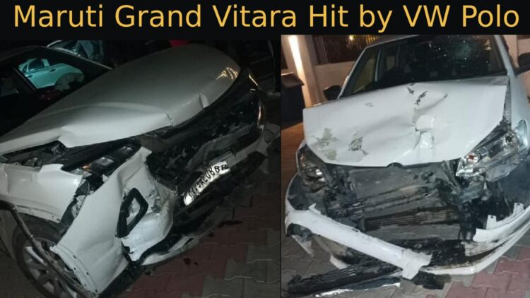 Maruti Grand Vitara Hit by Vw Polo