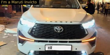 Maruti Invicto Modified to Toyota Innova Hycross