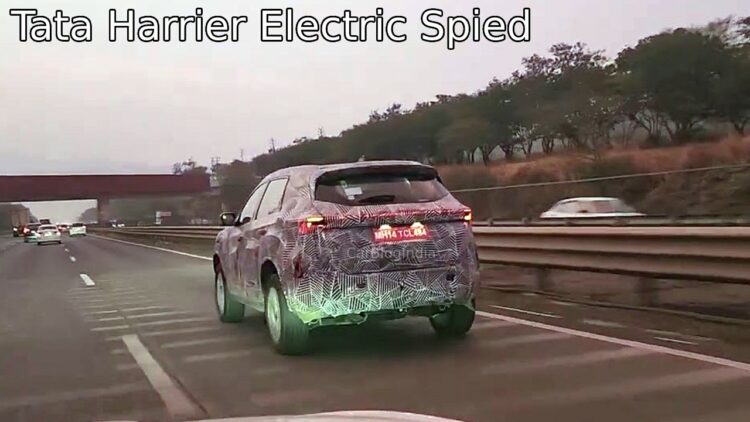 Tata Harrier Ev Spied Rear Three Quarters 2