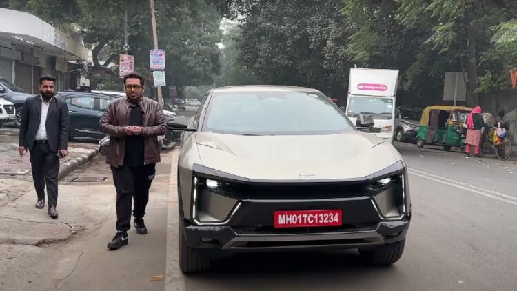 Driverless Mahindra Be 6e Driving Itself