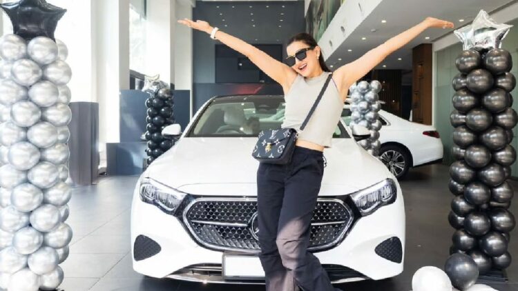 Gauahar Khan Buys Mercedes benz E class