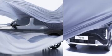 Kia Syros Teaser Front and Side Profile