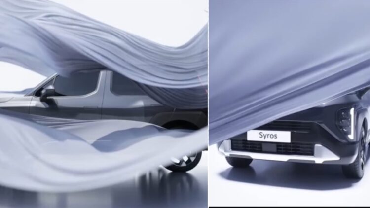 Kia Syros Teaser Front and Side Profile