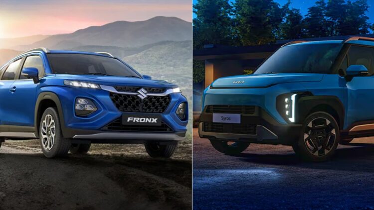 Kia Syros Vs Maruti Fronx Specs Features Design Safety Comparison