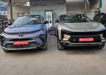 Mahindra BE 6e and Tata Curvv EV Parked Side By Side