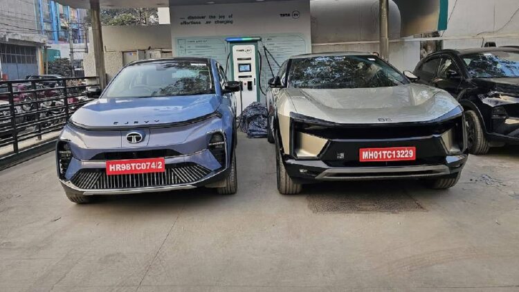 Mahindra Be 6e and Tata Curvv Ev Parked Side by Side