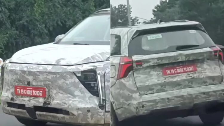 Mahindra Xev 7e Electric Suv Spotted Testing