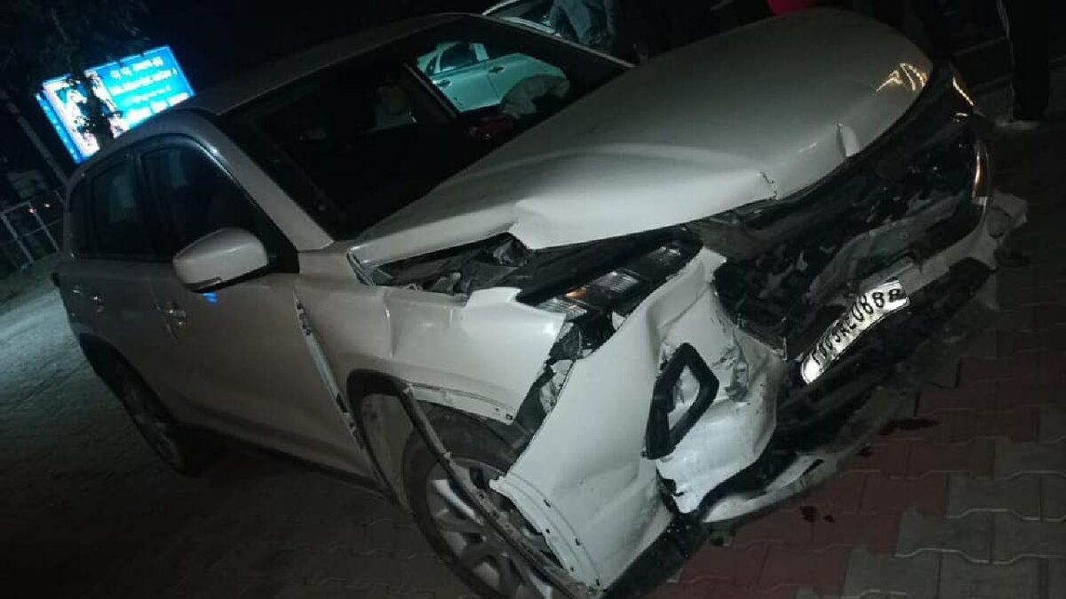 Maruti grand vitara vw polo accidentjpg