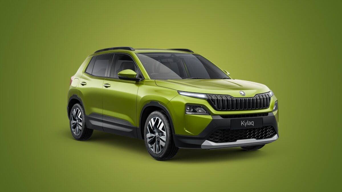 Skoda Kylaq Front Three Quarters