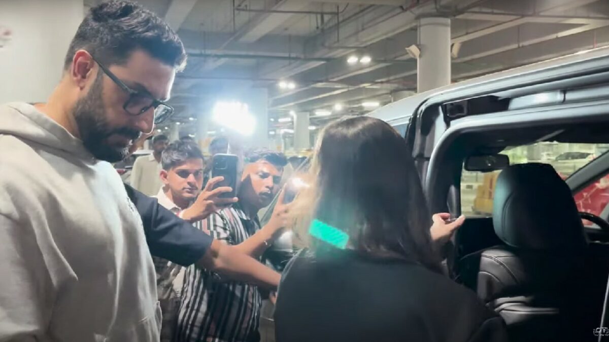 Abhishek Bachchan with Toyota Vellfire