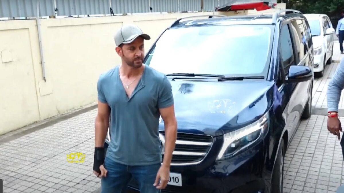 Hrithik Roshan with His Mercedes benz V class