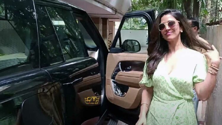 Nimrat Kaur in Range Rover