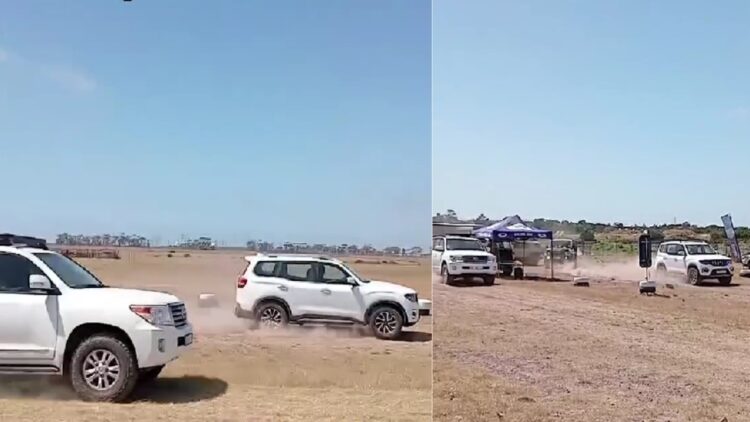 Mahindra Scorpio N Vs Toyota Land Cruiser Drag Race