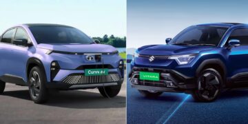 Maruti Suzuki Evitara Vs Tata Curvv Ev Specs Features Design Comparison