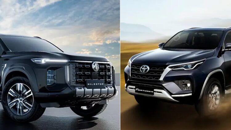 Mg Majestor Vs Toyota Fortuner Specs Features Design Comparison