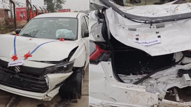 New Maruti Dzire First Major Crash