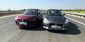 Ola Maruti Dzire Vs New Dzire Drag Race