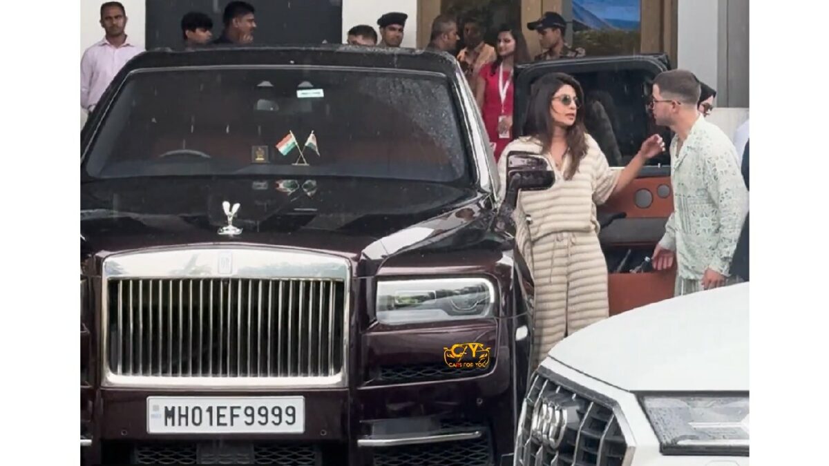 Priyanka Chopra Jonas with Her Rolls Royce Ghost