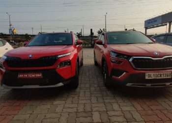 Skoda Kylaq Seen Alongside Kushaq