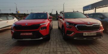 Skoda Kylaq Seen Alongside Kushaq