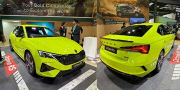 Skoda Octavia Rs Revealed at Bharat Mobility Expo 2025