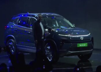 Tata Harrier EV Revealed at Bharat Mobility Expo 2025