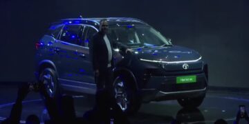 Tata Harrier EV Revealed at Bharat Mobility Expo 2025