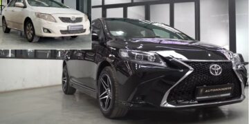 Toyota Corolla Altis Converted Using Lexus Body Kit