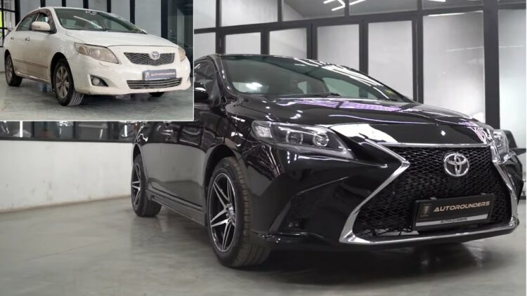 Toyota Corolla Altis Converted Using Lexus Body Kit