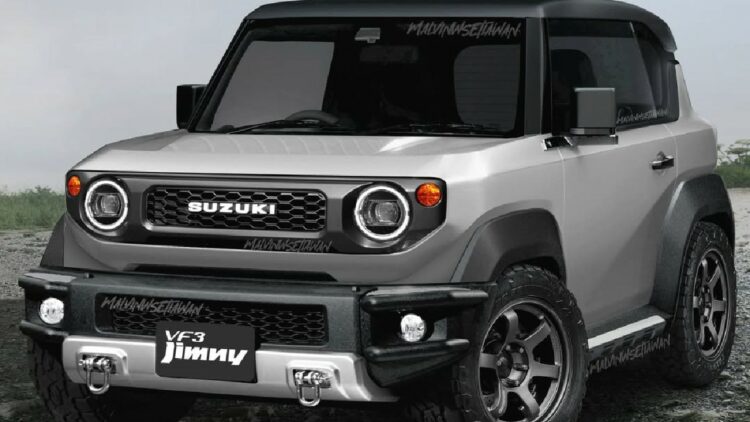 Vinfast inspired Maruti Jimny Electric Imagined