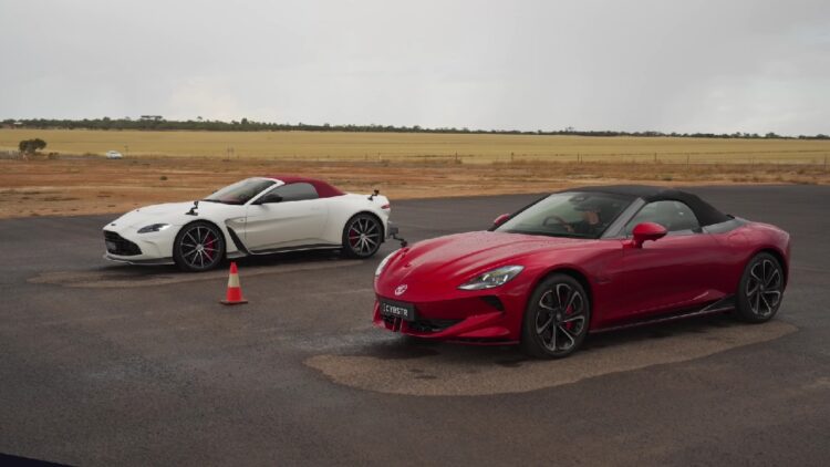 Aston Martin Vantage Vs Mg Cyberster Drag Race