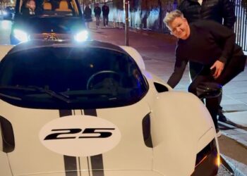 Gordon Ramsay Seen with Ferrari Daytona SP3