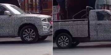 Mahindra Scorpio N Pickup Truck Spotted Testing