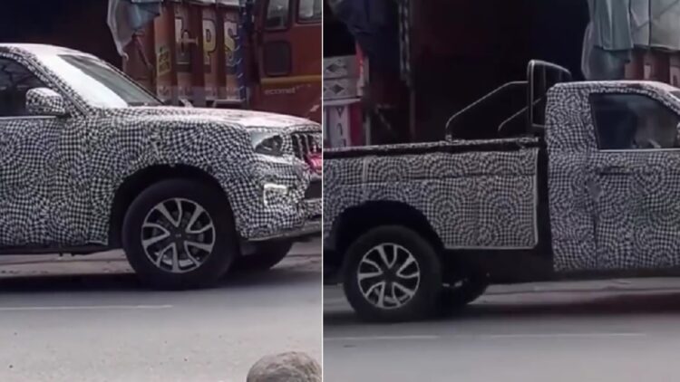 Mahindra Scorpio N Pickup Truck Spotted Testing