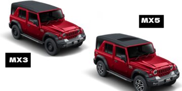 Mahindra Thar Roxx Mx3 Vs Mx5 Comparison