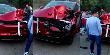 Mahindra Xev 9e Crash